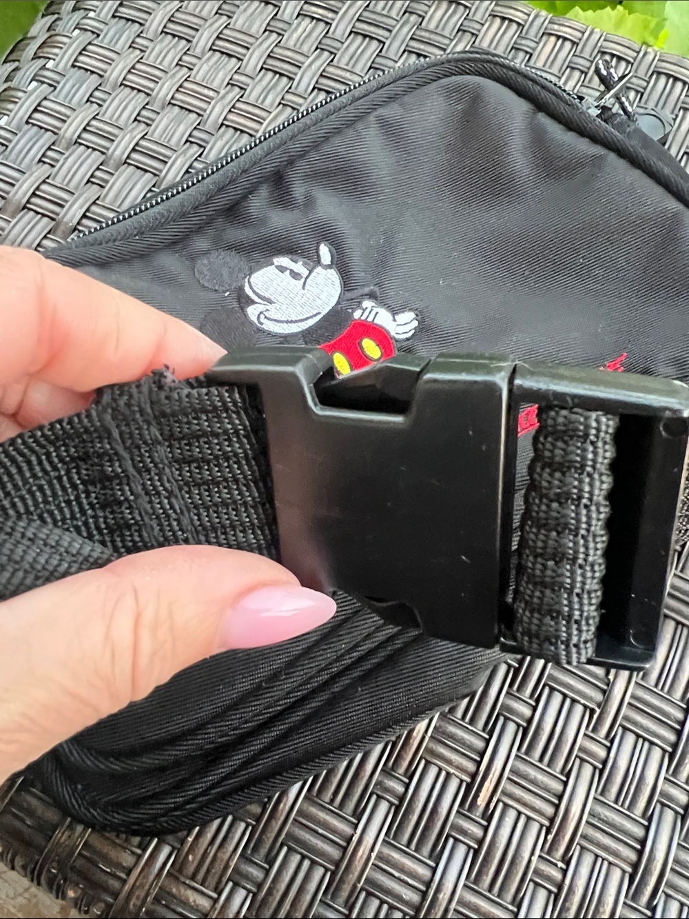 Disney Black Crossbody with Mickey Embroidery and Yellow Accents - Picture 8 of 10